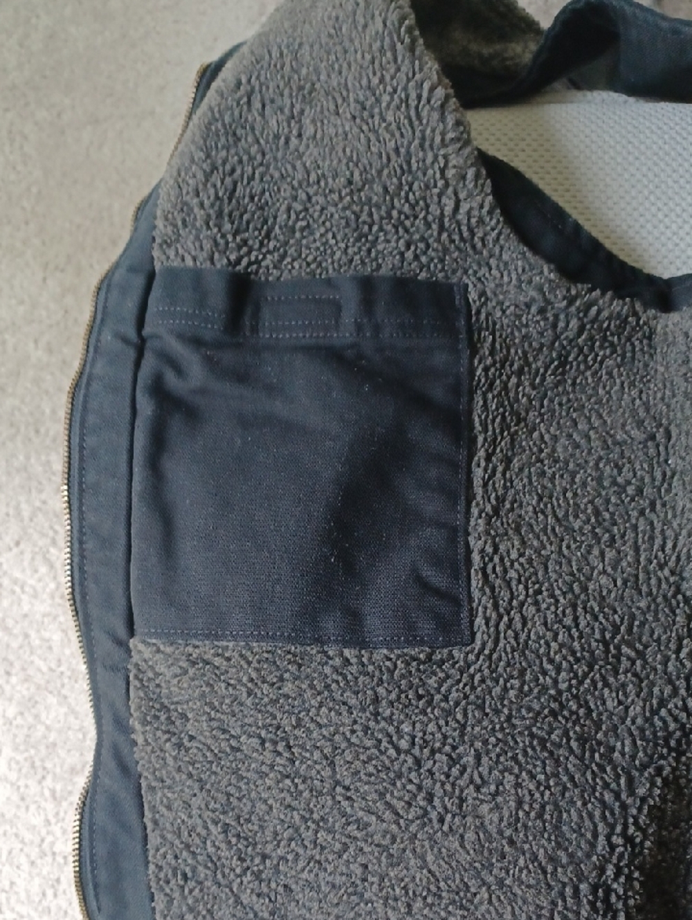 Carhartt Black Quilted Utility Vest with Logo Patch - Picture 7 of 12